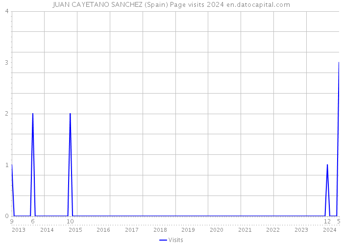 JUAN CAYETANO SANCHEZ (Spain) Page visits 2024 
