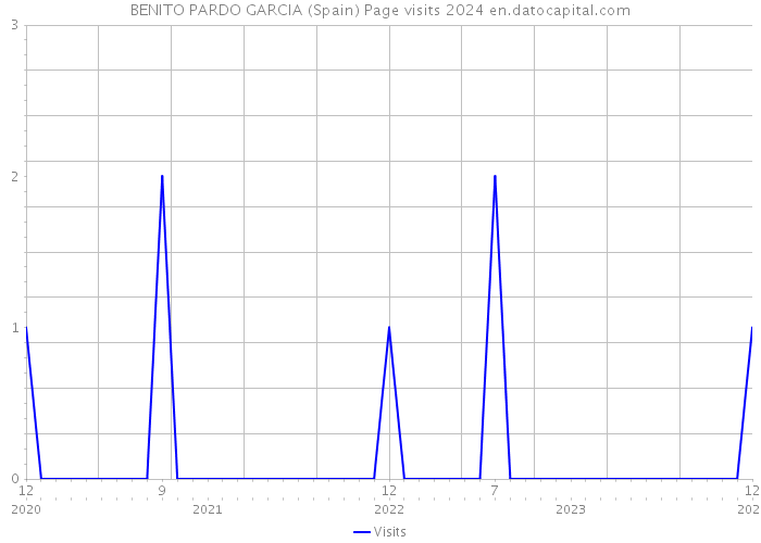 BENITO PARDO GARCIA (Spain) Page visits 2024 