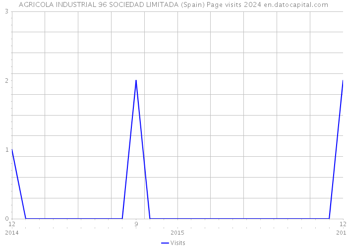 AGRICOLA INDUSTRIAL 96 SOCIEDAD LIMITADA (Spain) Page visits 2024 