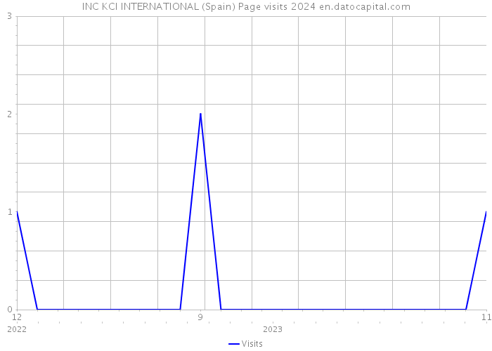 INC KCI INTERNATIONAL (Spain) Page visits 2024 