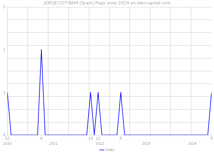 JORGE COT BAHI (Spain) Page visits 2024 