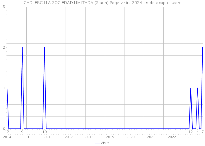 CADI ERCILLA SOCIEDAD LIMITADA (Spain) Page visits 2024 