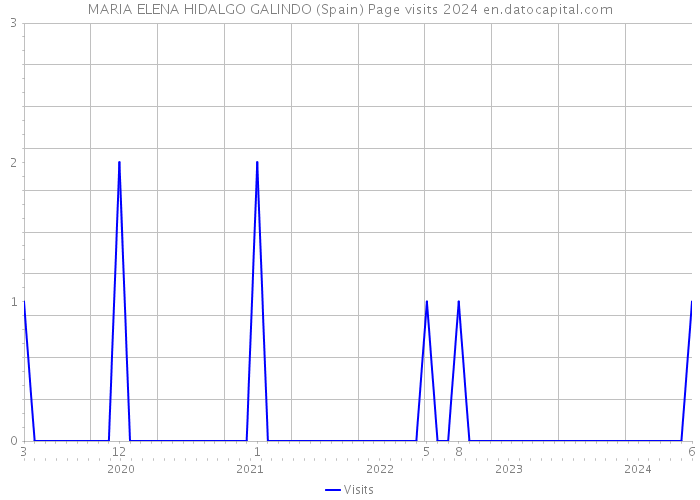 MARIA ELENA HIDALGO GALINDO (Spain) Page visits 2024 