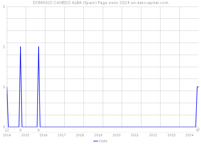 DOMINGO CANEDO ALBA (Spain) Page visits 2024 