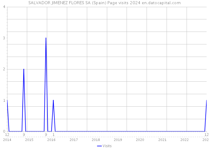 SALVADOR JIMENEZ FLORES SA (Spain) Page visits 2024 