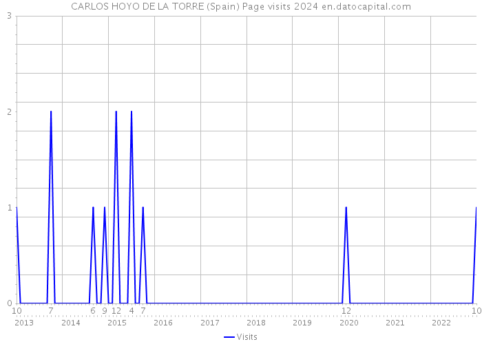 CARLOS HOYO DE LA TORRE (Spain) Page visits 2024 