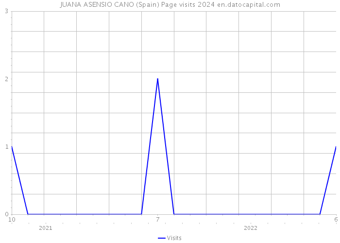 JUANA ASENSIO CANO (Spain) Page visits 2024 