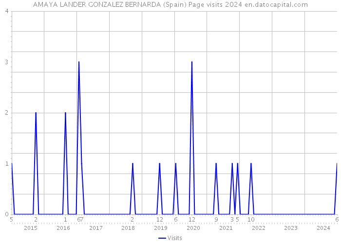 AMAYA LANDER GONZALEZ BERNARDA (Spain) Page visits 2024 