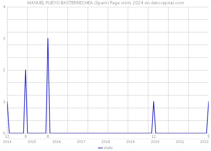 MANUEL PUEYO BASTERRECHEA (Spain) Page visits 2024 