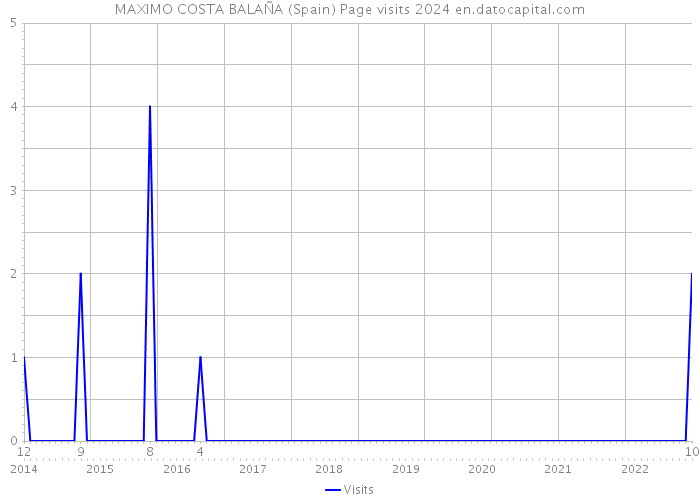 MAXIMO COSTA BALAÑA (Spain) Page visits 2024 