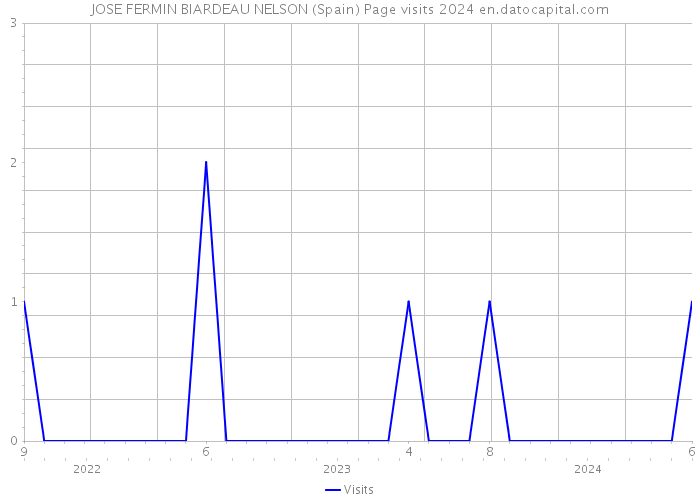 JOSE FERMIN BIARDEAU NELSON (Spain) Page visits 2024 