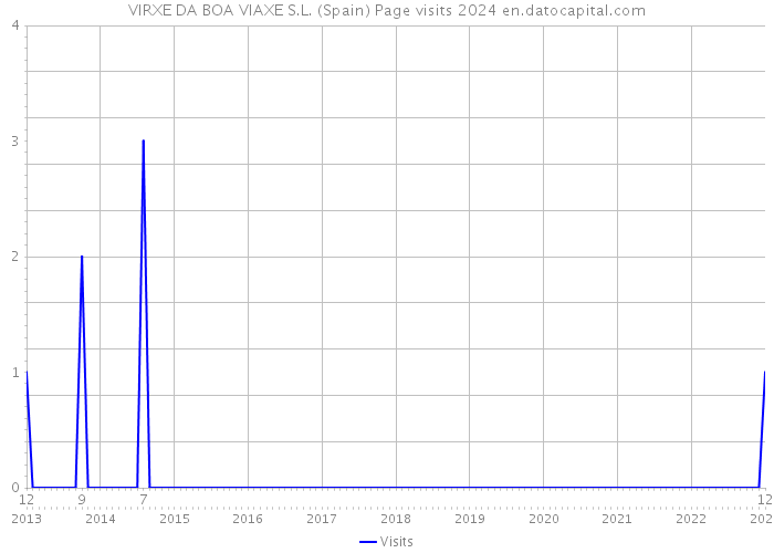 VIRXE DA BOA VIAXE S.L. (Spain) Page visits 2024 