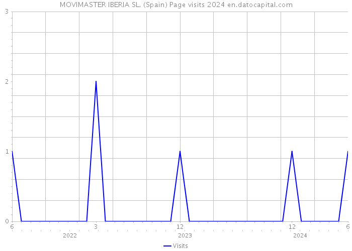 MOVIMASTER IBERIA SL. (Spain) Page visits 2024 