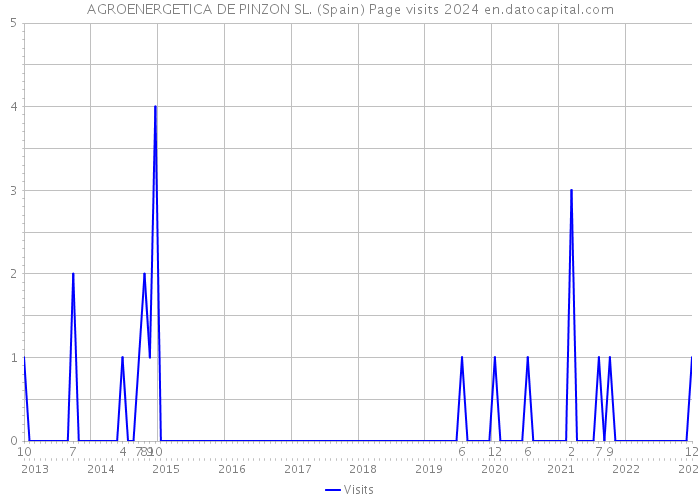 AGROENERGETICA DE PINZON SL. (Spain) Page visits 2024 