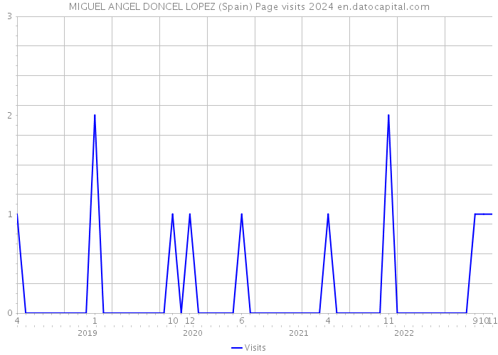 MIGUEL ANGEL DONCEL LOPEZ (Spain) Page visits 2024 
