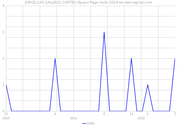 JORGE LUIS GALLEGO CORTES (Spain) Page visits 2024 