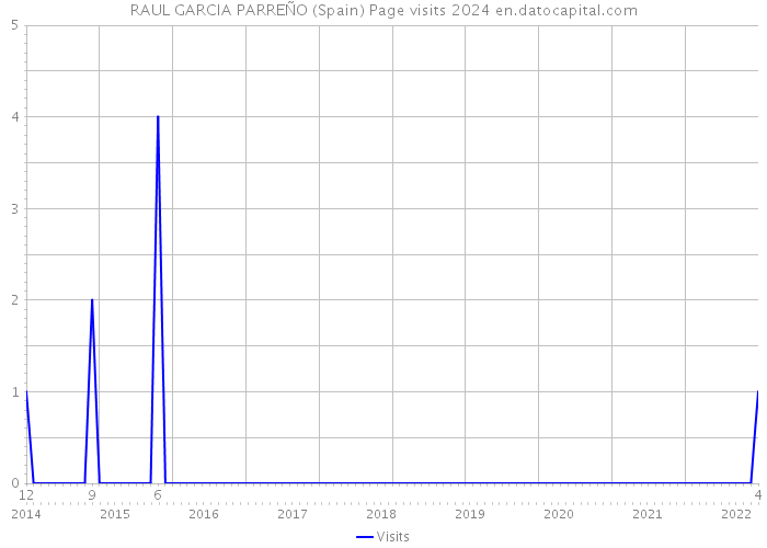 RAUL GARCIA PARREÑO (Spain) Page visits 2024 