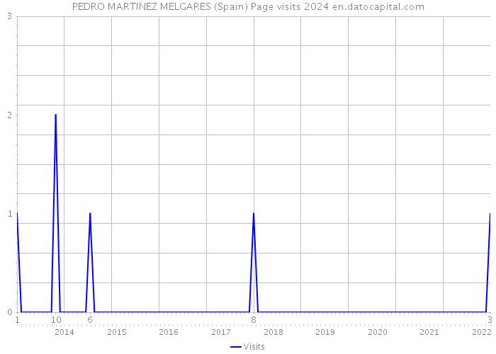 PEDRO MARTINEZ MELGARES (Spain) Page visits 2024 