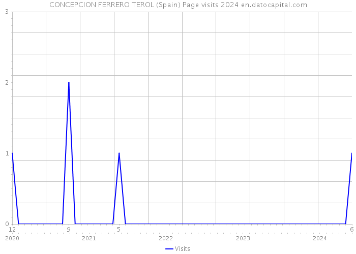 CONCEPCION FERRERO TEROL (Spain) Page visits 2024 