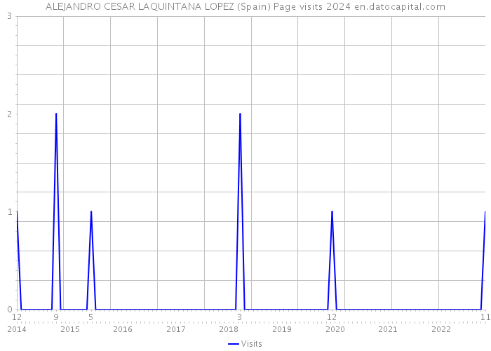 ALEJANDRO CESAR LAQUINTANA LOPEZ (Spain) Page visits 2024 