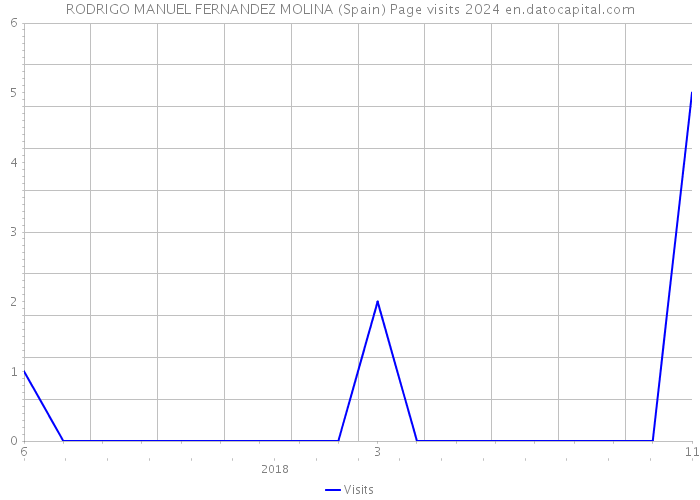 RODRIGO MANUEL FERNANDEZ MOLINA (Spain) Page visits 2024 