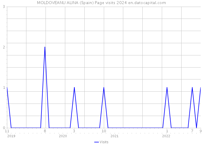 MOLDOVEANU ALINA (Spain) Page visits 2024 