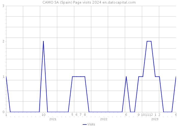 CAMO SA (Spain) Page visits 2024 