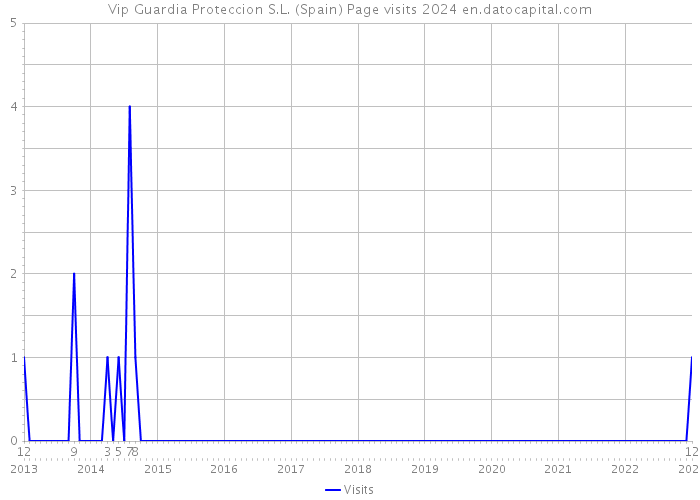 Vip Guardia Proteccion S.L. (Spain) Page visits 2024 