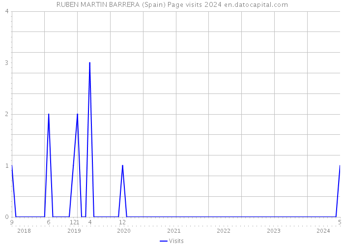 RUBEN MARTIN BARRERA (Spain) Page visits 2024 