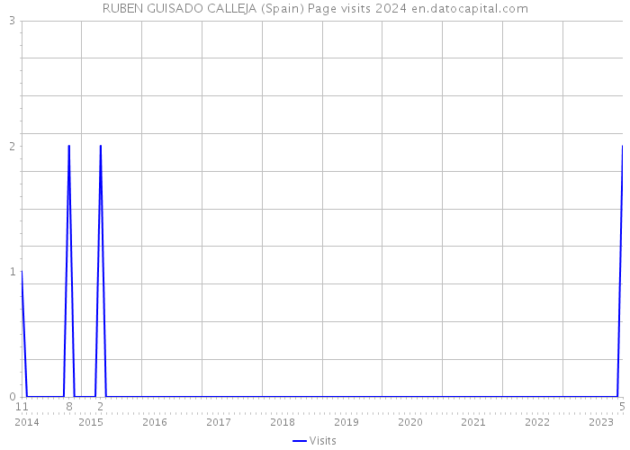 RUBEN GUISADO CALLEJA (Spain) Page visits 2024 