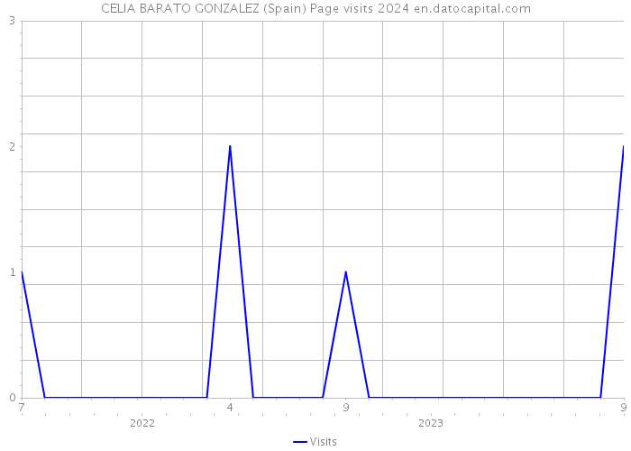 CELIA BARATO GONZALEZ (Spain) Page visits 2024 