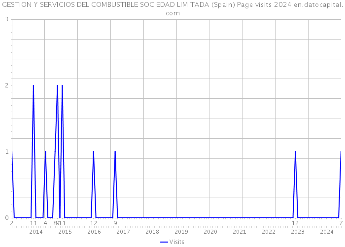GESTION Y SERVICIOS DEL COMBUSTIBLE SOCIEDAD LIMITADA (Spain) Page visits 2024 