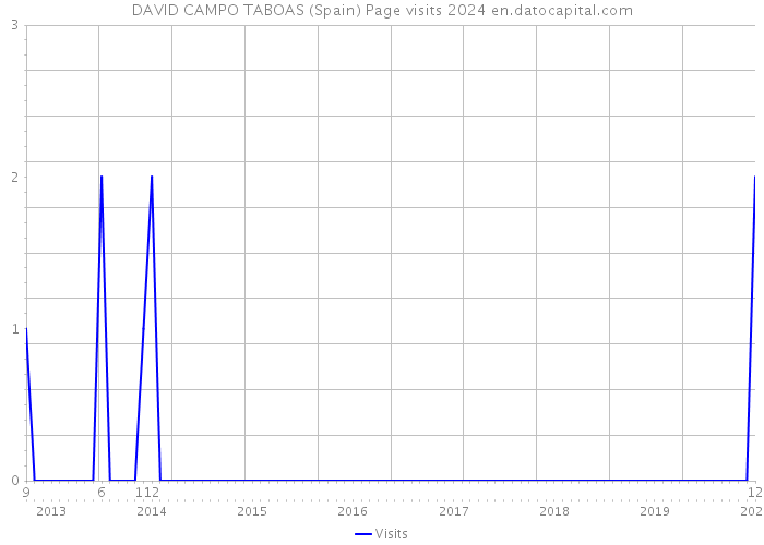 DAVID CAMPO TABOAS (Spain) Page visits 2024 