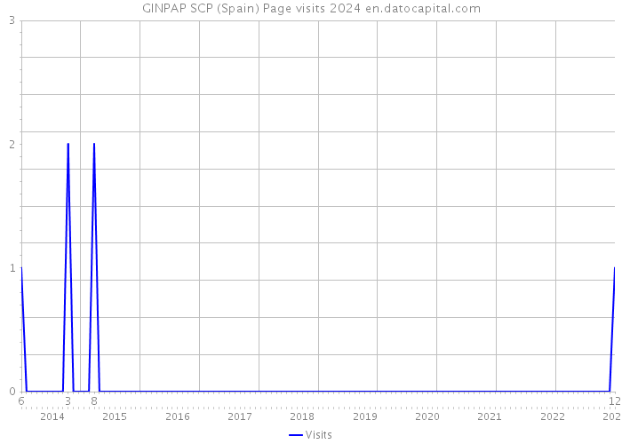 GINPAP SCP (Spain) Page visits 2024 