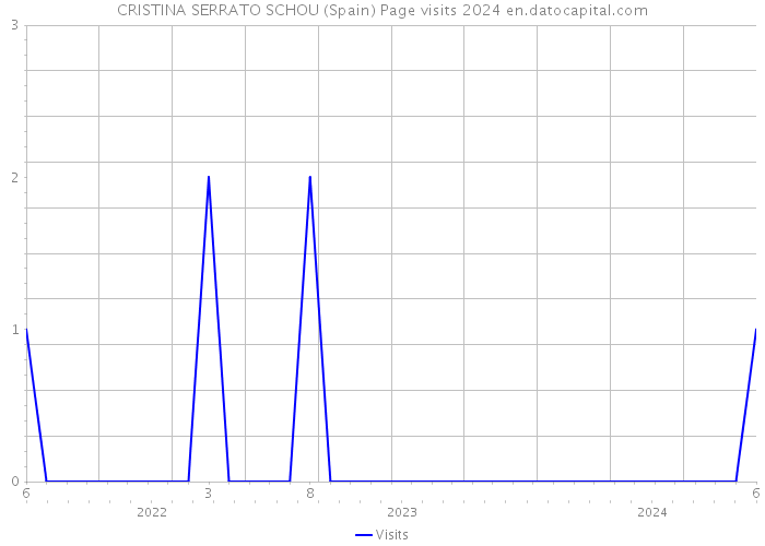 CRISTINA SERRATO SCHOU (Spain) Page visits 2024 