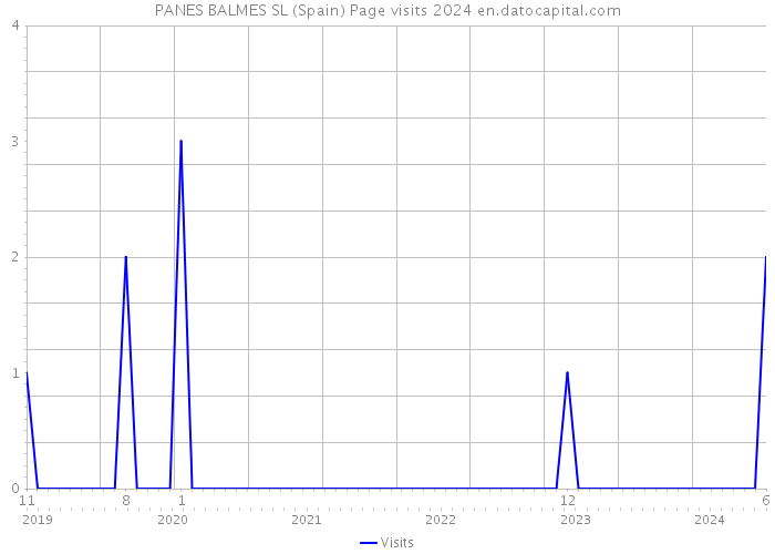 PANES BALMES SL (Spain) Page visits 2024 
