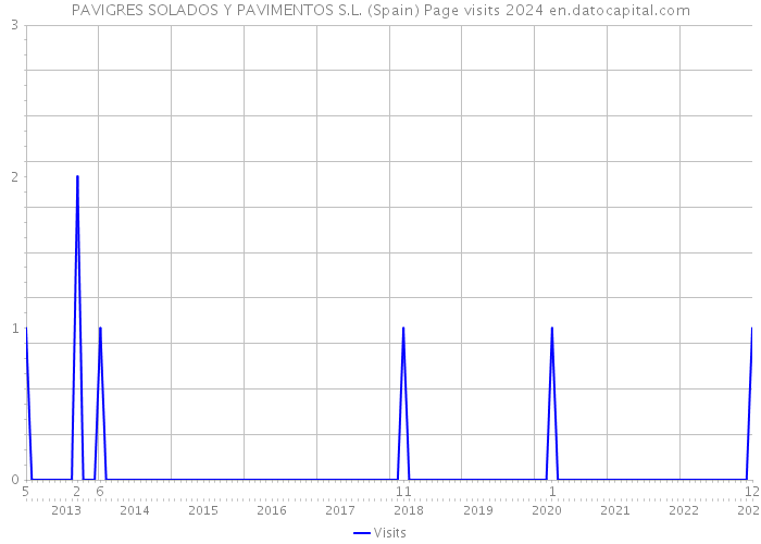 PAVIGRES SOLADOS Y PAVIMENTOS S.L. (Spain) Page visits 2024 