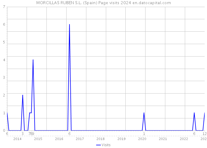 MORCILLAS RUBEN S.L. (Spain) Page visits 2024 