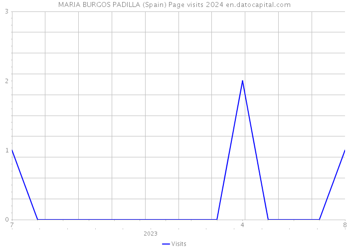 MARIA BURGOS PADILLA (Spain) Page visits 2024 