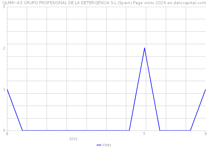 QUIMI-A3 GRUPO PROFESIONAL DE LA DETERGENCIA S.L (Spain) Page visits 2024 