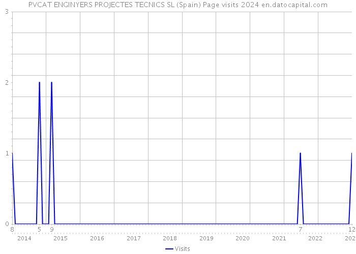 PVCAT ENGINYERS PROJECTES TECNICS SL (Spain) Page visits 2024 