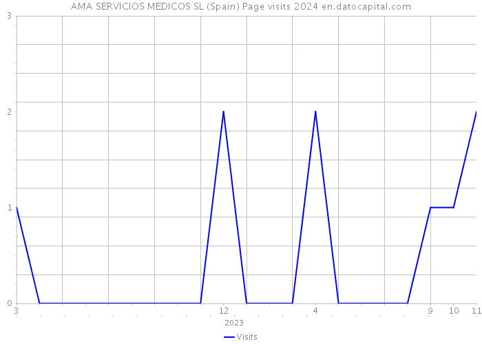 AMA SERVICIOS MEDICOS SL (Spain) Page visits 2024 