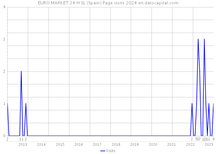 EURO MARKET 24 H SL (Spain) Page visits 2024 