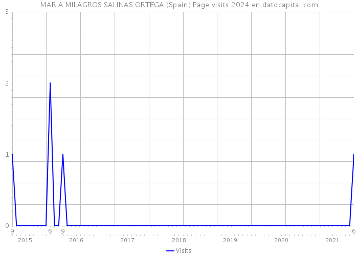 MARIA MILAGROS SALINAS ORTEGA (Spain) Page visits 2024 