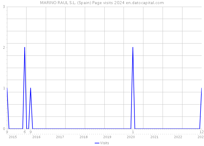 MARINO RAUL S.L. (Spain) Page visits 2024 