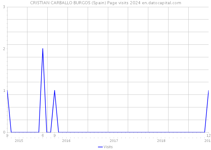 CRISTIAN CARBALLO BURGOS (Spain) Page visits 2024 