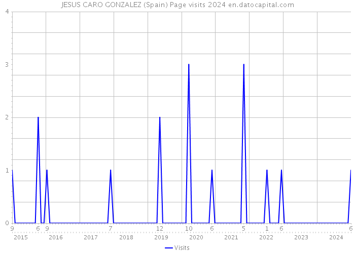 JESUS CARO GONZALEZ (Spain) Page visits 2024 