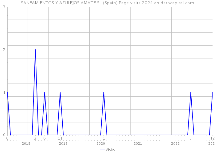 SANEAMIENTOS Y AZULEJOS AMATE SL (Spain) Page visits 2024 