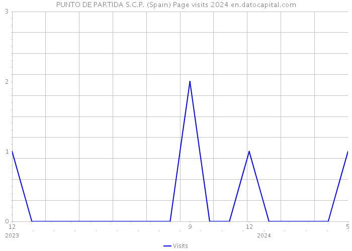PUNTO DE PARTIDA S.C.P. (Spain) Page visits 2024 