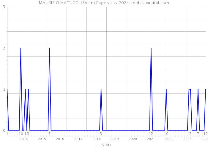 MAURIZIO MATUCCI (Spain) Page visits 2024 